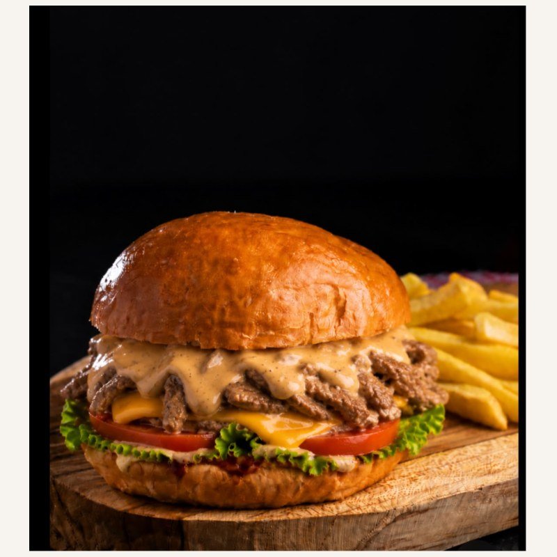 Hambúrguer de Strogonoff